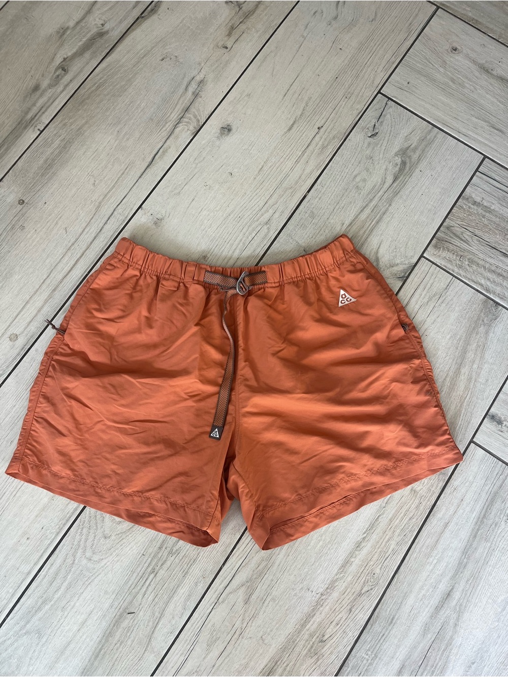 Nike ACG Men's Orange Athletic Swim/Hybrid Shorts